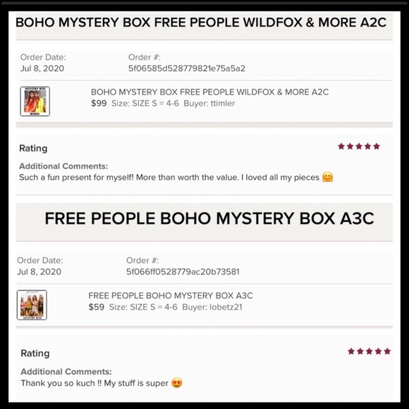 FREE PEOPLE MYSTERY BOX BOHO STYLE A2C - Picture 9 of 15